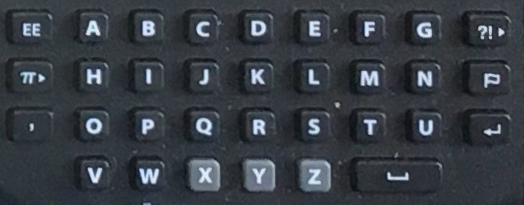 TI-nspire keyboard