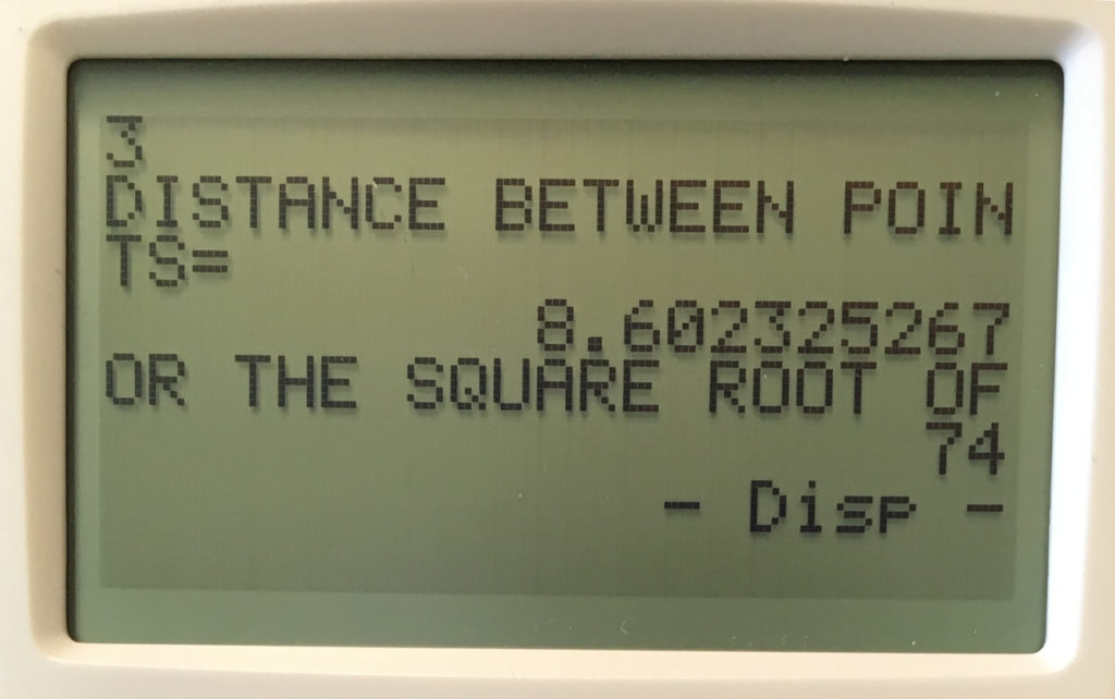 Distance Formula/Midpoint solver program Casio fx | Math ...